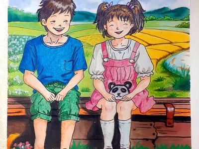 Lớp học vẽ cho bé ở Đào xuyên Bát tràng 3