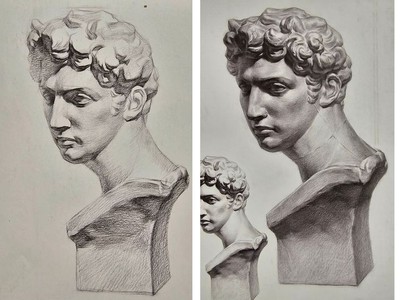 Lớp vẽ thi khối v00 ở Đa tốn Gia lâm 1