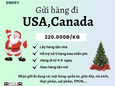 Gửi hàng đi USA, Canada - Emery Express 0