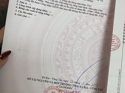 Bán lô đất thôn tân lễ b   xã châu pha   tx. phú mỹ, br-vt 4