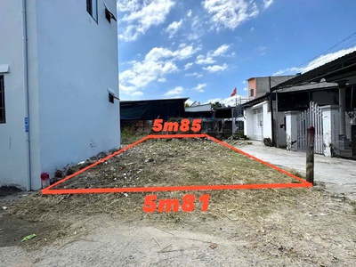 Bán đất 2 mặt hẻm oto thôn cư thạnh xã suối hiệp - diện tích 60m2 full ont - ngang 5.81m. hướng 1