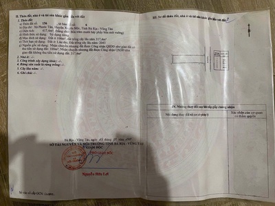 3 sào xã ngãi giao tp hcm có 67m mặt tiền đường nhựa 0