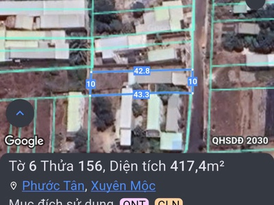 3 sào xã ngãi giao tp hcm có 67m mặt tiền đường nhựa 1