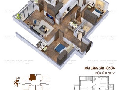 Căn hộ cao cấp- 3pn-2wc-100m2- green park ct15 việt hưng giá 7,4x tỷ 4