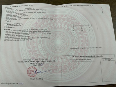 Bán đất đấu giá x9 cán khê- nguyên khê đông anh : mặt đường quy hoạch 40m 1