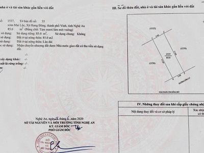Cần bán lô đất 85m2 khu đấu giá mai lộc - hưng đông, tp vinh 0