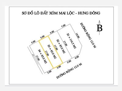 Cần bán lô đất 85m2 khu đấu giá mai lộc - hưng đông, tp vinh 1