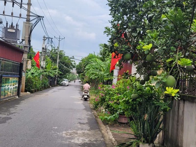 Lô đất đẹp đầu làng đại bản 100m2   mặt tiền rộng 8.6m, nở hậu 9m   giá 5 tỷ 2