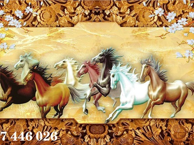 Gạch tranh mã đáo thành công HP02234 6