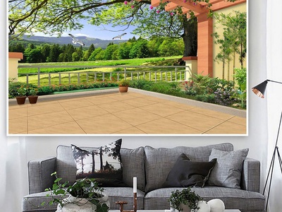 Gạch tranh phong cảnh, tranh ốp tường 3d đẹp HP9823 7