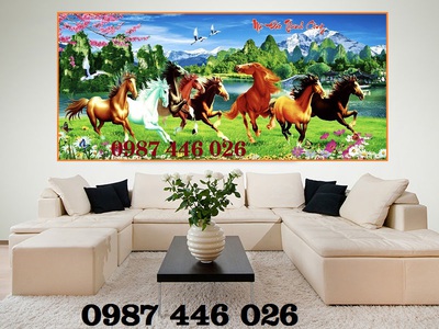 Gạch tranh mã đáo thành công HP02234 0