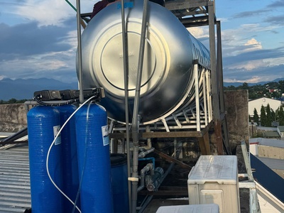 Bộ cột lọc đầu nguồn cột tổng hợp - Cột phèn - cột vôi 2