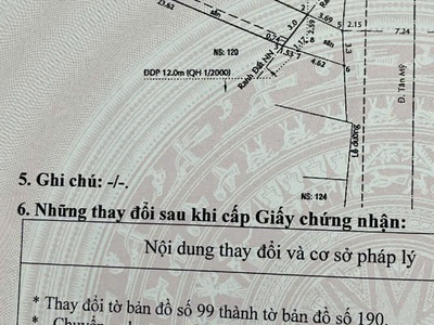 Đất 4.5m X 25,4m số 120 ĐƯỜNG TÂN MỸ QUẬN 7. Giá 12,5 tỷ TL 0