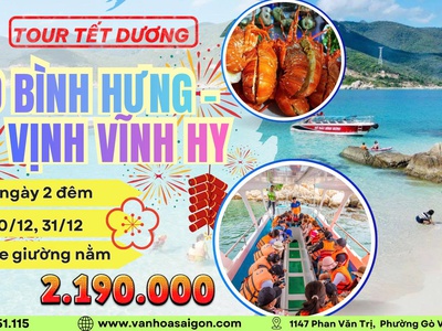 SGC Tourist - Du lịch Đảo Bình Hưng 2N2Đ - Tour Tết dương lịch 0