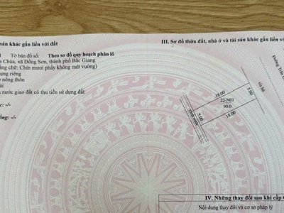 Đất nền đồng sơn chỉ 3 tỷ/90m2 2