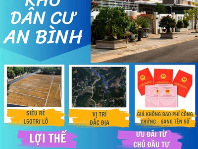 Mở bán giá sốc- Đất trung tâm An Bình chỉ từ 195tr/lô 0