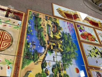 Tranh gạch men làng quê HP57822 1