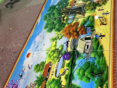 Tranh gạch men làng quê HP57822 2