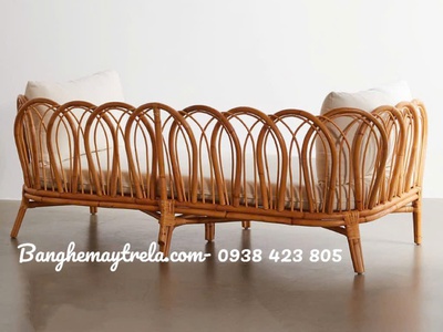 Ghế sofa mây tự nhiên uốn cánh hoa 2
