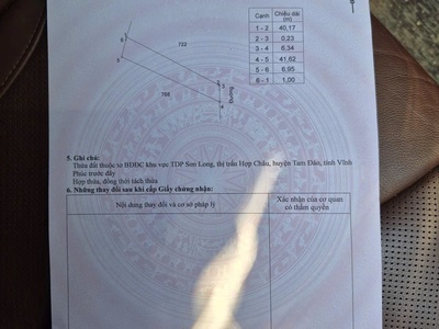 Bán đất thị trấn Hợp Châu, Tam Đảo, Vĩnh Phúc. Giá chỉ 1.65 tỷ Hướng Đông Nam 4