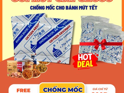 Hướng dẫn bảo quản gói hút oxy chống mốc bánh mứt tết 0
