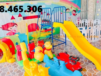 Cầu trượt mầm non giá rẻ, cầu trượt trẻ em ngoài trời 1