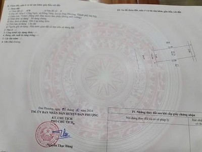 Lô đất đấu giá 75m    khu cổng ngói, đan phượng   vị trí siêu đẹp, giá tốt 0