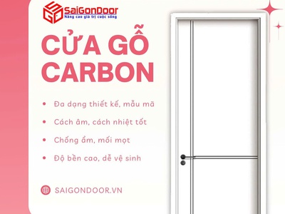 Cửa Gỗ Carbon Sang Trọng Vượt Trội, Bền Bỉ Vĩnh Cửu 2