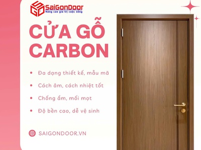 Cửa Gỗ Carbon Sang Trọng Vượt Trội, Bền Bỉ Vĩnh Cửu 0
