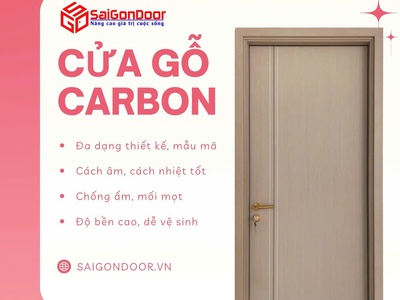 Cửa Gỗ Carbon Sang Trọng Vượt Trội, Bền Bỉ Vĩnh Cửu 3