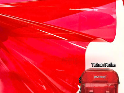 Màng nhựa pvc màu đỏ khổ lớn chất liệu bền đẹp, thu hút, cao cấp 1