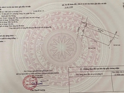 Bán lô góc đất tuyến 2 đường tràng cát, hải an, đường hai ô tô tránh nhau giá chỉ 35tr/m2 2