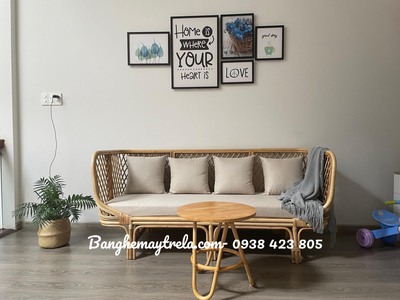 Ghế sofa mây tự nhiên hiện đại đóng caro 4