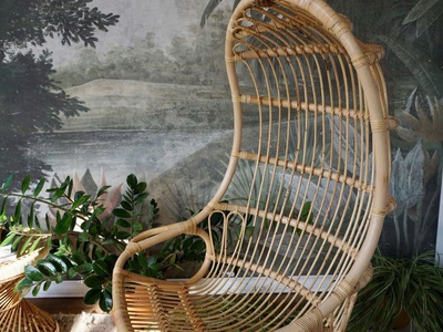 Xích đu đơn mây tự nhiên 2