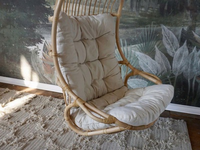 Xích đu đơn mây tự nhiên 4