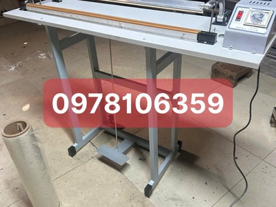Máy hàn miệng túi dập chân, máy ép túi màng co cắt đứt, máy hàn túi PE-POF-PVC 1