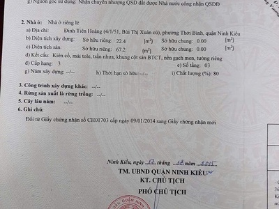 Cho thuê nhà nguyên căn 1 trệt 2 lầu   vị trí trung tâm Phường Thới Bình, Quận Ninh Kiều. 7