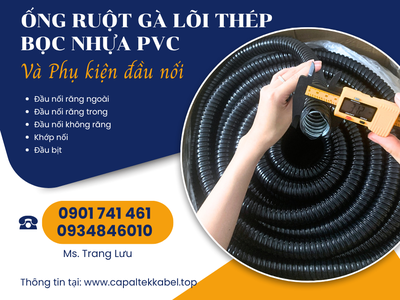 Ống ruột gà lõi thép bọc nhựa, ống sun sắt bọc nhựa 0