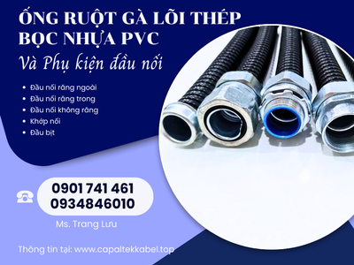 Ống ruột gà lõi thép bọc nhựa, ống sun sắt bọc nhựa 3