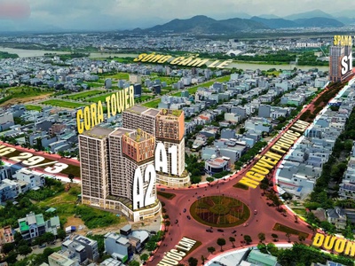 Căn 2PN/65.8m2 giá 3.284 tỷ cách cầu Hòa Xuân 800m - CORA TOWER 3