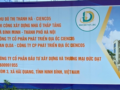 Cần bán gấp 2 lô biệt thự 200m  tại kđt Thanh Hà   vị trí đẹp, giá tốt 2