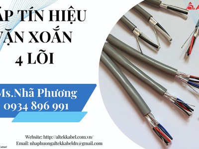 Cáp Tín Hiệu Vặn Xoắn 18 Awg 4 Lõi Altek Kabel Đà Nẵng   Huế - Quảng Trị 0