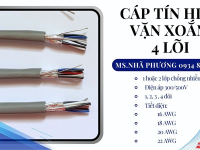 Cáp Tín Hiệu Vặn Xoắn 18 Awg 4 Lõi Altek Kabel Đà Nẵng   Huế - Quảng Trị 1