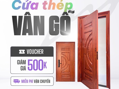 Cửa Thép Vân Gỗ: Giải Pháp An Toàn và Thẩm Mỹ Cho Mọi Công Trình 1