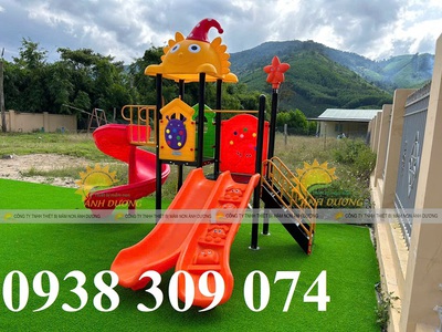 Cầu trượt liên hoàn giá rẻ, tặng bập bênh , cầu trượt hồ bơi 2
