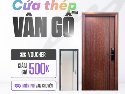 Cửa Thép Vân Gỗ: Giải Pháp An Toàn và Thẩm Mỹ Cho Mọi Công Trình 0