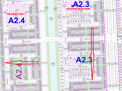 Bán liền kề Thanh Hà Mường Thanh A2.3 và A2.4 giá đầu tư 0