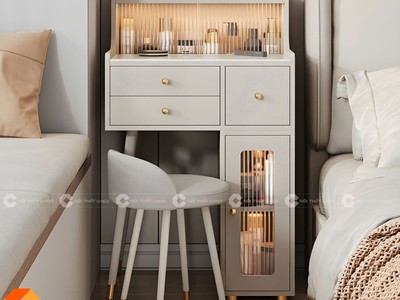 Bàn Trang Điểm Gỗ Công Nghiệp MDF Thông Minh, Tiện Lợi - BTD026 0