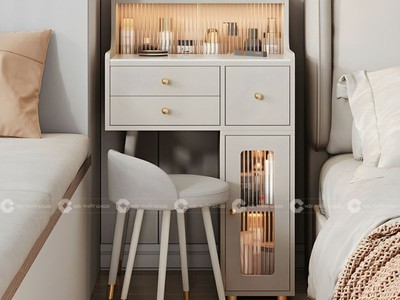 Bàn Trang Điểm Gỗ Công Nghiệp MDF Thông Minh, Tiện Lợi - BTD026 2