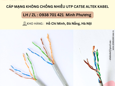 Cáp mạng không chống nhiễu UTP Cat5e Altek Kabel Đà Nẵng, Hà Nội, Quảng Trị 2